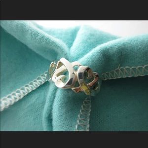 Tiffany & Co Loving Hearts Ring SZ 5
